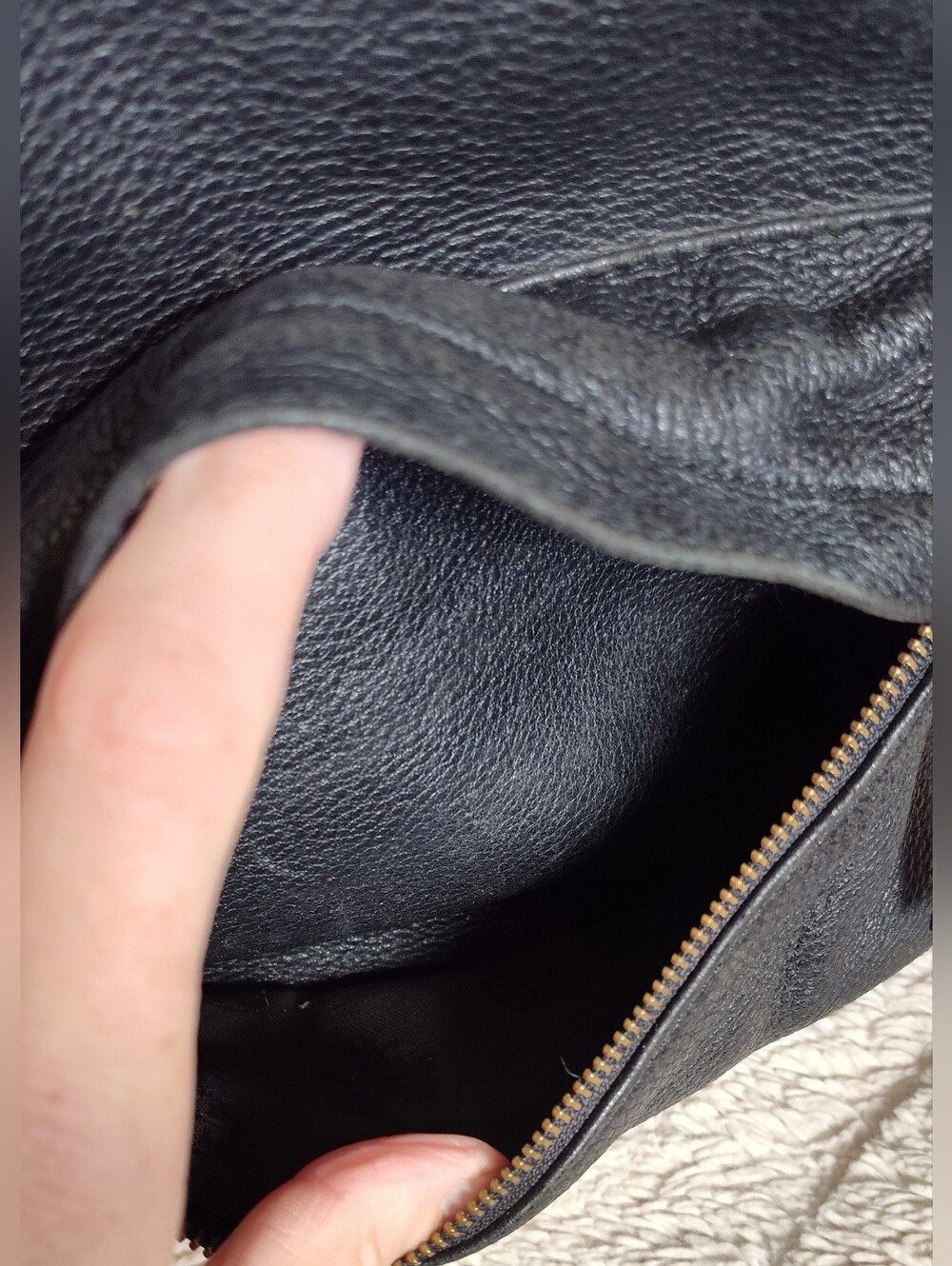 Vintage! Tory Burch Black Leather Backpack - Picture 6 of 16